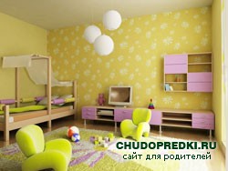 интерьер детской комнаты