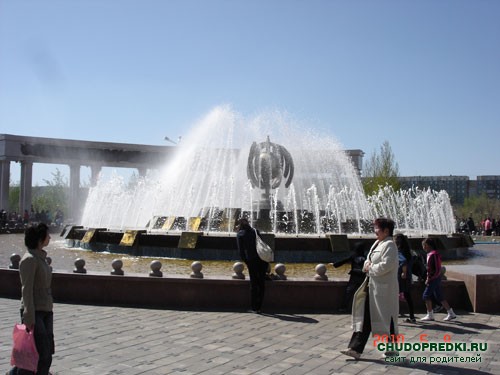 фонтан в парке победы