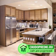 интерьер маленькой кухни