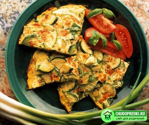омлет с кабачками