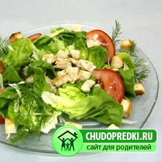 Цезарь с курицей рецепт