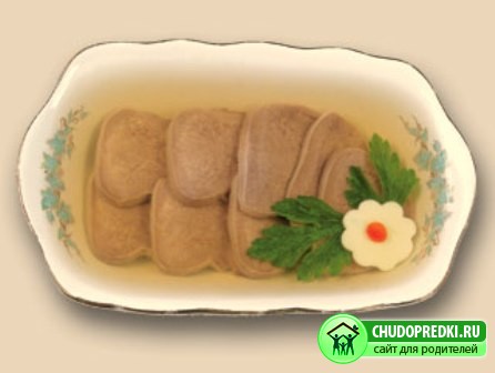 Заливное из языка