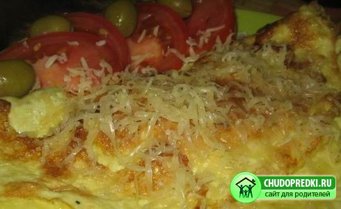 Омлет с грибами и сыром