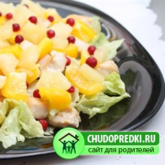 Салат из курицы и лимона