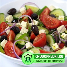 Греческий салат с брынзой