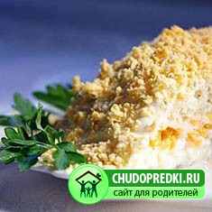 Популярный салат мимоза