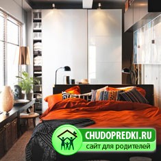 Шкаф - купе для маленькой спальни