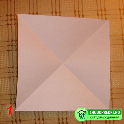 Оригами для детей. Оригами - тюльпан