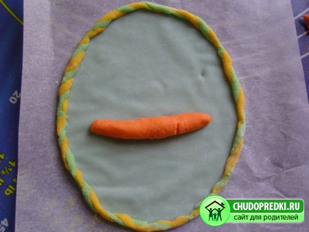 Поделки из соленого теста. Корзинка