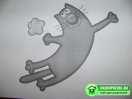 Поделки из пластилина, кот