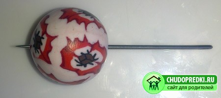 Серьги из пластика. Маковые серьги