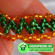 Украшения из бисера. Цепочка