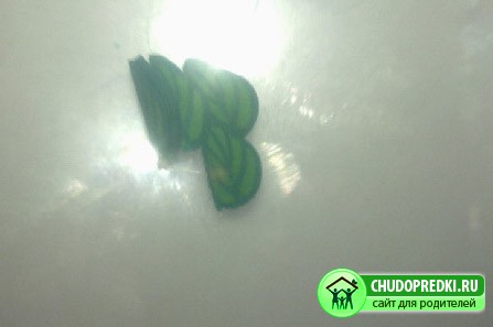 серьги из пластики