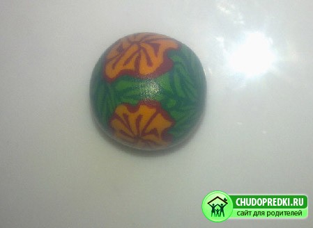 серьги из пластики
