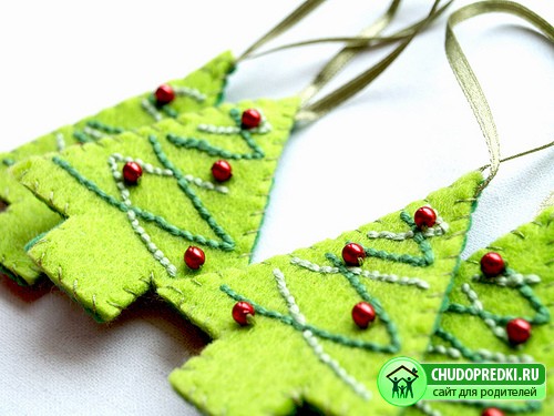 Красивые елочные игрушки своими руками