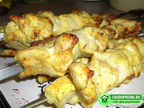 Шашлык из курицы. Рецепт приготовления