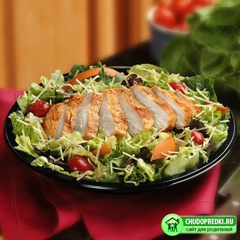 Цезарь с курицей и сухариками. Рецепт приготовления
