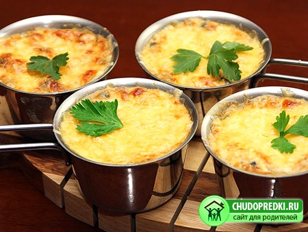 Жульен с курицей. Рецепт приготовления