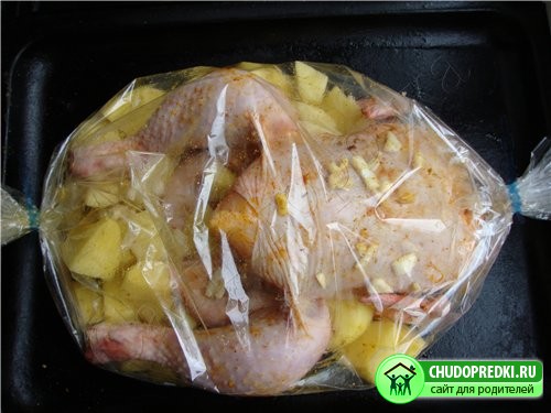 Курица в рукаве. Вкусно и просто