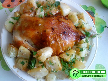 Курица в рукаве. Вкусно и просто
