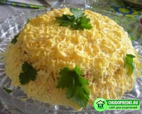 Салат мимоза классический