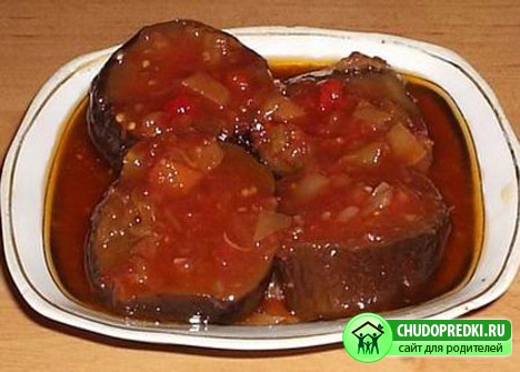 Зимние заготовки из баклажан