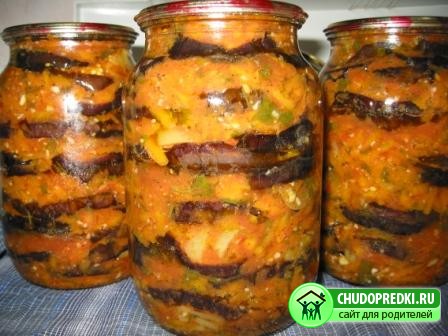 Зимние заготовки из баклажан