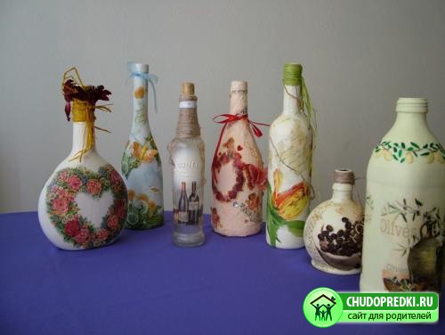 Декупаж стекла