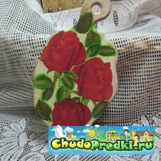 Декупаж на дереве: разделочная доска