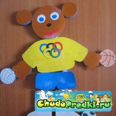 Спортивные поделки: паззл из крышечек