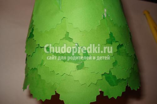 новогодние поделки с детьми. Ёлочка из бумаги своими руками