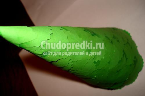новогодние поделки с детьми. Ёлочка из бумаги своими руками