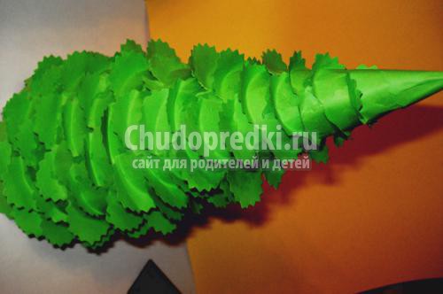 новогодние поделки с детьми. Ёлочка из бумаги своими руками