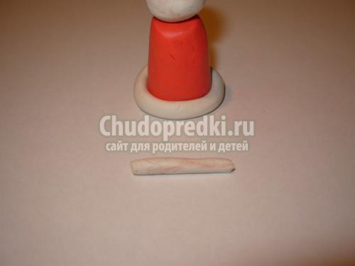 поделки из пластилина дед Мороз