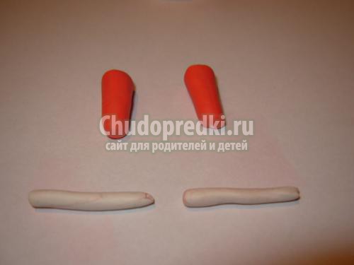 поделки из пластилина дед Мороз