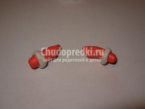 поделки из пластилина дед Мороз