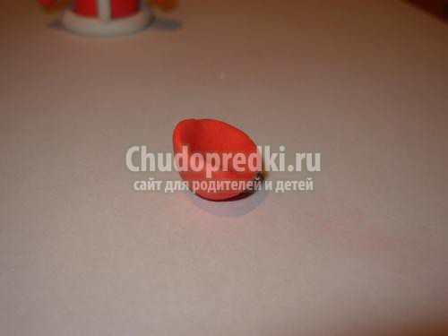 поделки из пластилина дед Мороз