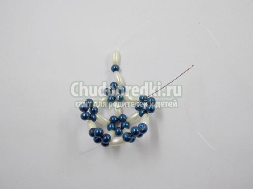 ёлочная игрушка. Шарик из бисера
