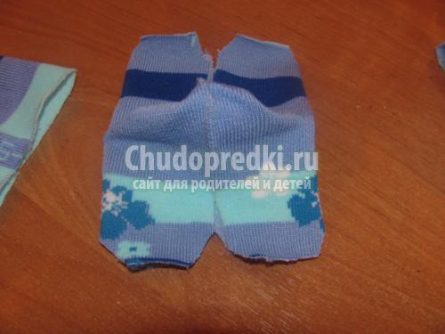 мягкая игрушка. Котик из носочков