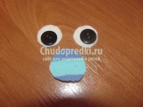 мягкая игрушка. Котик из носочков