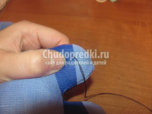 мягкая игрушка. Котик из носочков