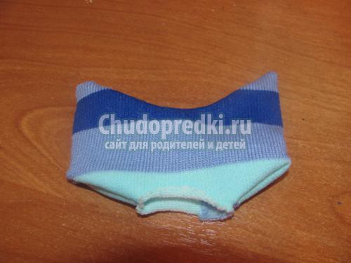 мягкая игрушка. Котик из носочков