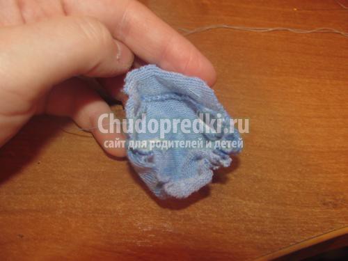 мягкая игрушка. Котик из носочков