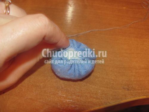 мягкая игрушка. Котик из носочков