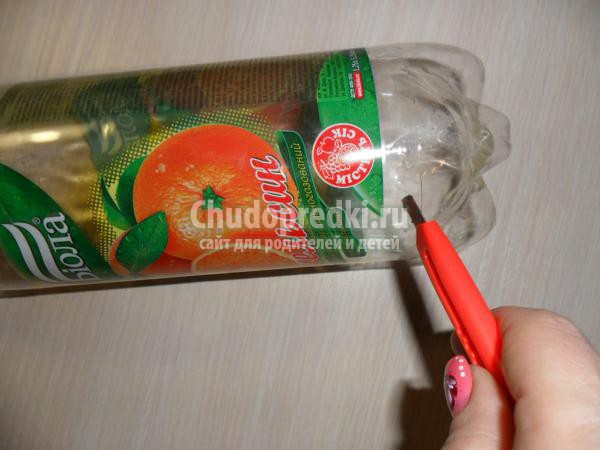 снежинки из пластиковых бутылок