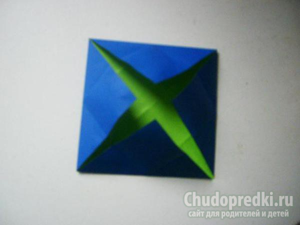 оригами традиционная кусудама ирис