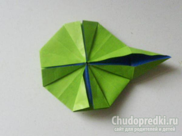 оригами традиционная кусудама ирис