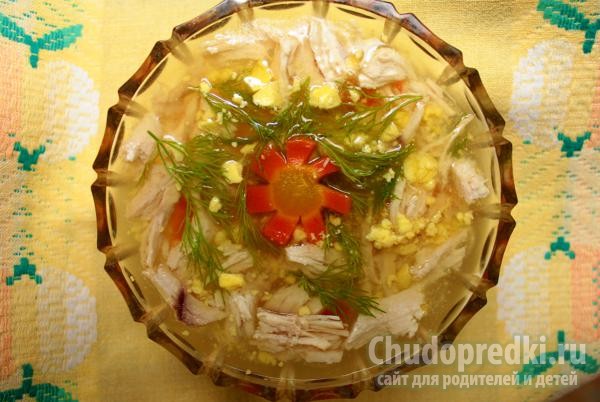 пикантное заливное из курицы