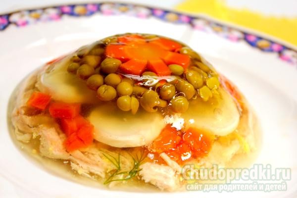 пикантное заливное из курицы