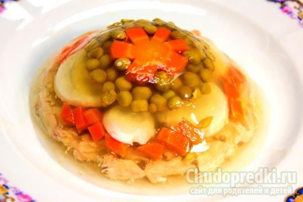пикантное заливное из курицы